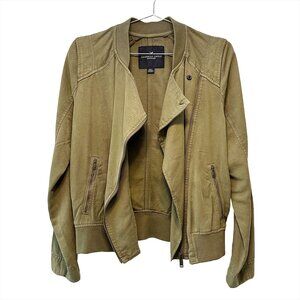 AMERICAN EAGLE Moto jacket - Women's Small -‎ olive green - looks new!